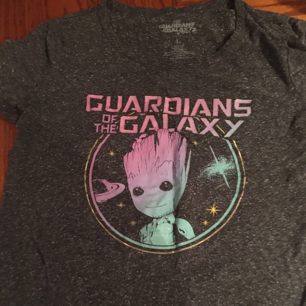 Gray guardians of the galaxy shirt